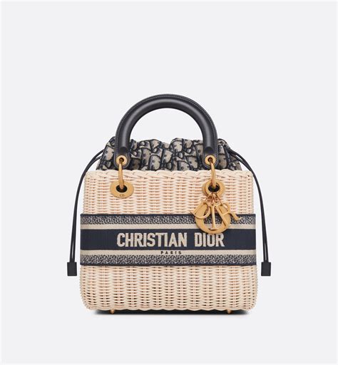 christian dior rattan bag